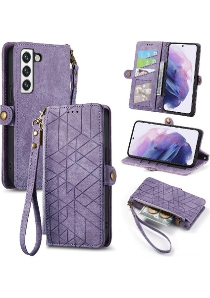 Samsung Galaxy S22 Basit Iş Cüzdan Deri Kılıf Flip Case Için Flip Case (Yurt Dışından)