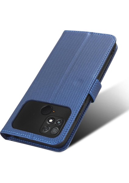 Xiaomi Poco C40 Kapak Kart Tutucu Kickstand Manyetik Cüzdan (Yurt Dışından)