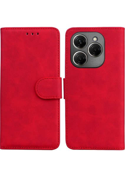 Tecno Spark 20 Pro 4g Kart Yuvası Premium Pu Deri Manyetik Için Flip Case (Yurt Dışından)