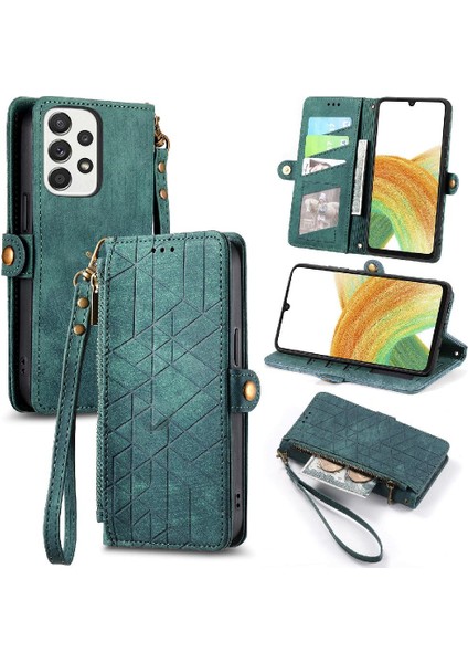 Samsung Galaxy A33 5g Için Flip Case Darbeye Basit Iş Kapak Çevirin (Yurt Dışından)