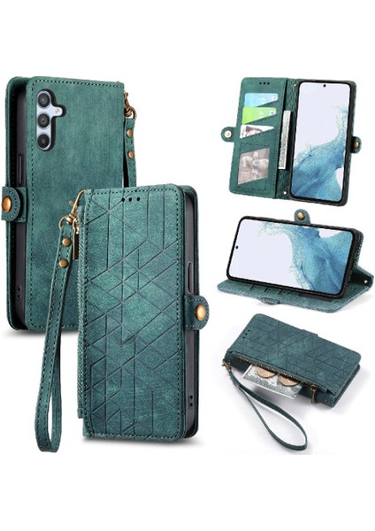 Samsung Galaxy A54 5g Için Flip Case Basit Iş Deri Kılıf Flip (Yurt Dışından)