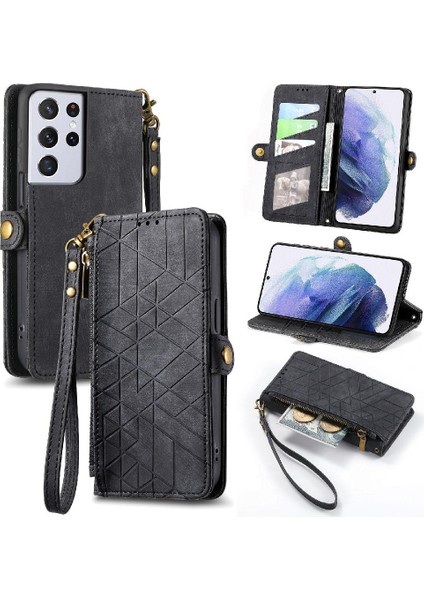 Samsung Galaxy S21 Ultra Darbeye Deri Kılıf Için Flip Case Basit (Yurt Dışından) fiyatları