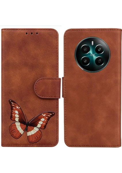 Realme 12 Artı Kart Yuvaları Için Kılıf Cüzdan Flip Folio Kapak Renk Baskılı (Yurt Dışından)