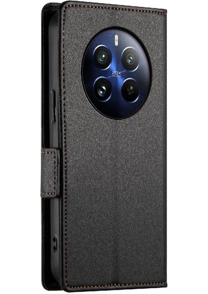 Realme 12 Pro Kart Yuvaları Için Flip Case Günlük Kullanım Cüzdan Flip Iş (Yurt Dışından)