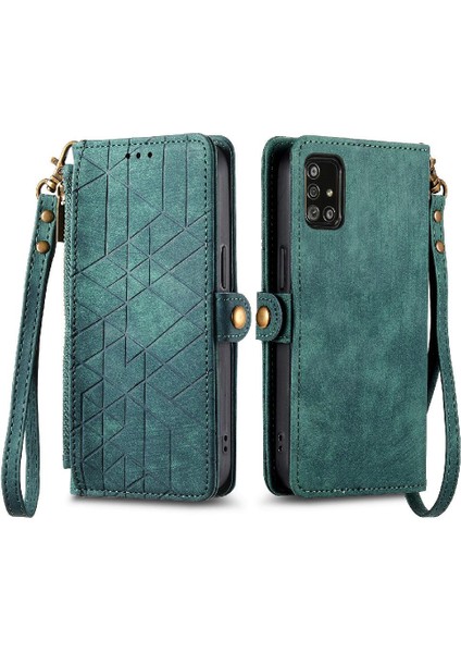 Samsung Galaxy A51 5g Için Flip Case Cüzdan Kapak Çevirin Deri Kılıf Basit (Yurt Dışından)