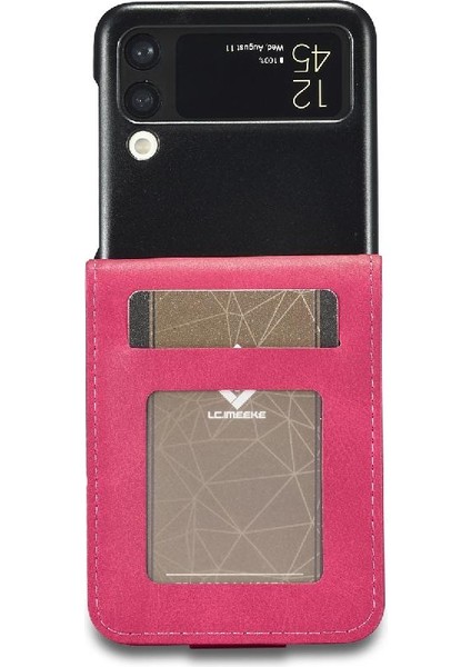 Samsung Galaxy Z Flip 3 Kart Yuvaları Cüzdan Tutucu ile Buzağı Flip (Yurt Dışından)
