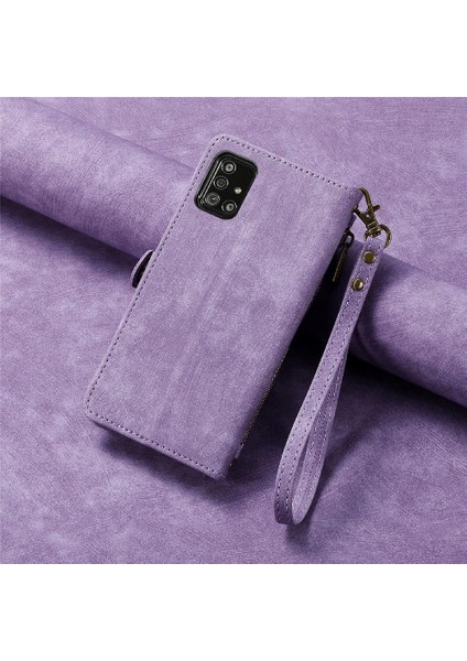 Samsung Galaxy A71 5g Için Flip Case Deri Kılıf Cüzdan Darbeye Basit (Yurt Dışından)