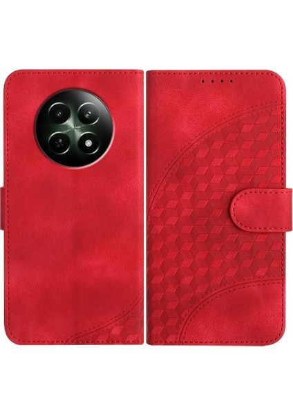 Realme 12 5g Flip Iş Pu Deri Flip Kapak Için Flip Case Geometrik (Yurt Dışından)