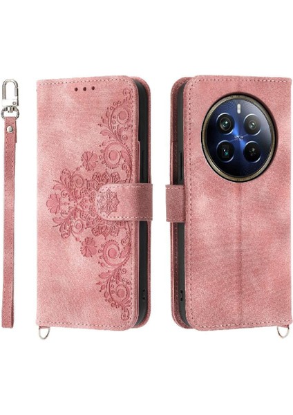 Realme 12 Pro Artı 5g Kabartmalı Darbeye Bileklik Çoklu Için Flip Case (Yurt Dışından)
