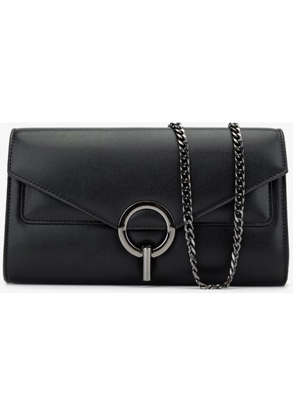 Misay Kadın Siyah Vegan Omuz Çanta 843 401 Bn Canta Y24