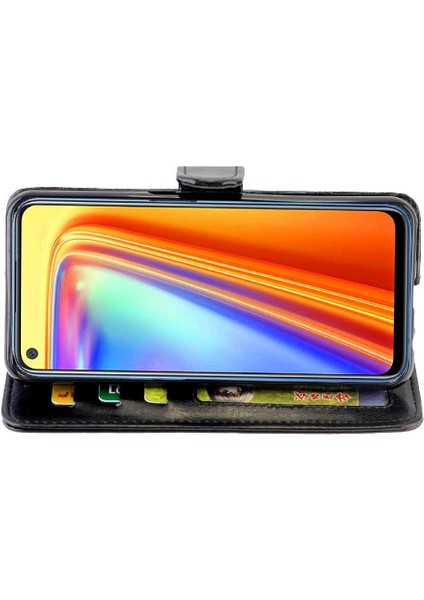 Realme 7 Kart Tutucu Darbeye Pu Deri Kickstand Için Flip Case (Yurt Dışından) modelleri