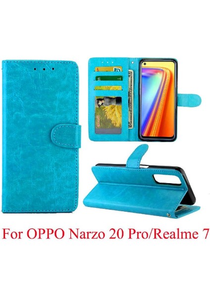 Realme 7 Kart Tutucu Darbeye Pu Deri Kickstand Için Flip Case (Yurt Dışından) fiyatları