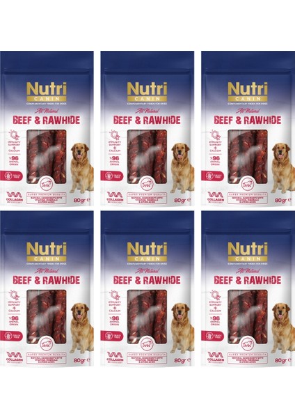 Nc Rawhide Snack Sığır 80gr 6 Adet