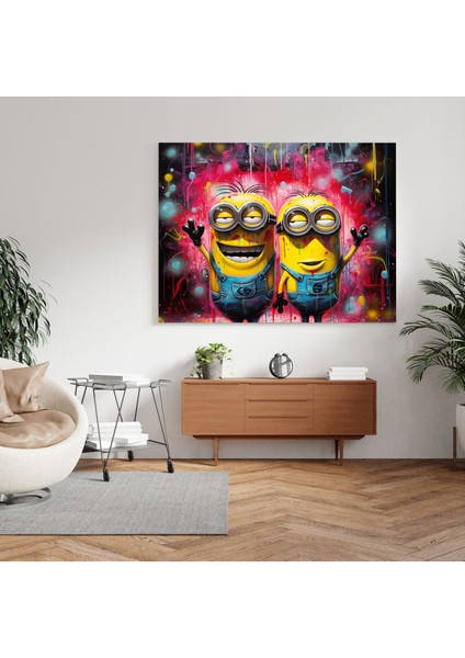 Minyonlar Duvar Sanatı - Minyonlar, Çağdaş, Duvar Dekorasyonu, Şakacı Kişilik, 30X30 fiyatları