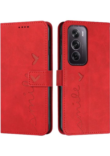 Oppo Oppo 12 Pro 5g Için Flip Case Pu Deri Aşk Cüzdan Kickstand Yan (Yurt Dışından)