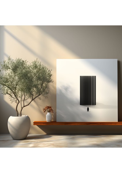 Kabe Kanvas Tablo - Minimalist Siyah Beyaz - Duvar Tablosu - Kabe, Minimalist, Duvar Dekorasyonu, Ev Dekorasyonu, 50X50