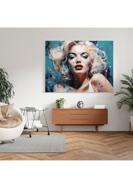 Çağdaş Marilyn Monroe Kanvas Tablo - Marilyn Monroe, Duvar Dekorasyonu, Modern ve Yenilikçi Tarz, Marilyn Monroe, 30X30