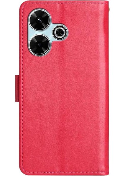 Xiaomi Redmi Için Flip Case 13 4g Bilek Kayışı Kickstand Kart Tutucu Kapatma (Yurt Dışından)