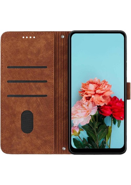 Xiaomi Redmi Için Flip Case 13 4g Kart Ekleme Kickstand Cüzdan Pu (Yurt Dışından)