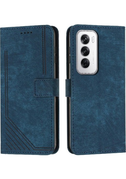 Oppo Oppo 12 5g Cüzdan Kickstand Kart Ekleme Pu Deri Için Flip Case (Yurt Dışından)