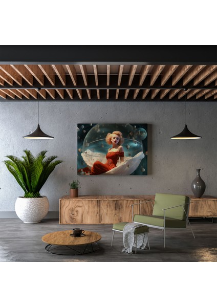 Marilyn Monroe Kanvas Tablo - Gerçeküstü Rüya Gibi Duvar Tablosu - Marilyn Monroe, Kanvas Tablo, Hayal Gücü, 50X50
