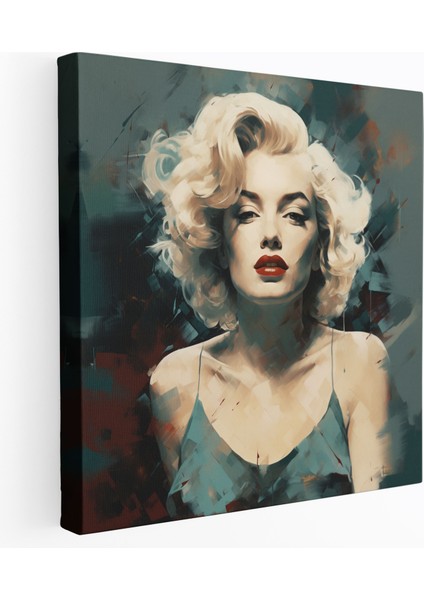 Marilyn Monroe Kanvas Tablo - Vintage Film Posteri - Marilyn Monroe, Ev Dekorasyonu, Duvar Sanatı, Kanvas Tablo, 30X30
