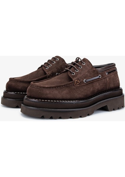 Evva Erkek Kahverengi Süet Hakiki Deri Casual Ayakkabı 771 502 Erk Ayk Y24 fırsatları
