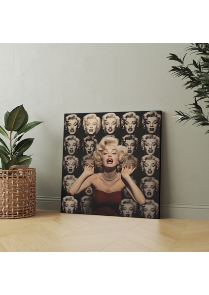 Marilyn Monroe Kolaj Kanvas Tablo - Marilyn Monroe, Ikonik Pozlar, Kanvas Tablo, Ifadeler, 30X30 fiyatları