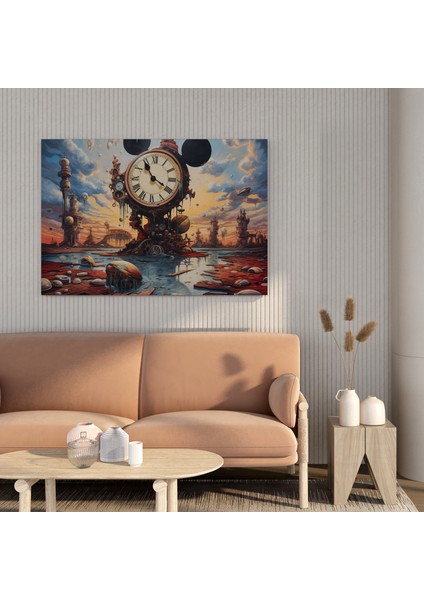 Sürrealist Mickey Mouse Gökyüzü Kanvas Tablo, 30X30 fiyatları