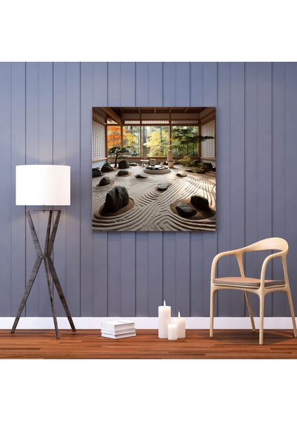 Zen Bahçesi Kanvas Tablo - Zen, Zen Bahçesi, Zen, Duvar Süslemesi, 30X30 modelleri