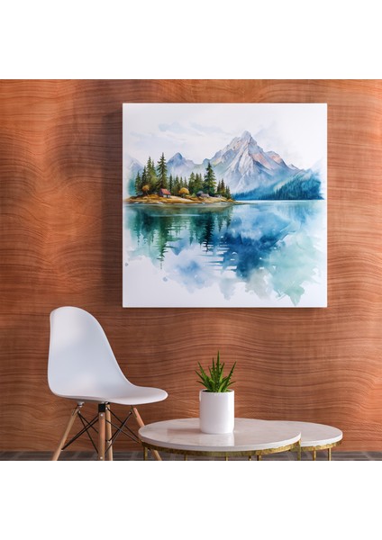 Dağ Yansımaları Kanvas Tablo, 30X30 fiyatları