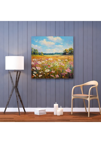 Kır Çiçeği Mutluluğu Kanvas Tablo, 30X30 fiyatları