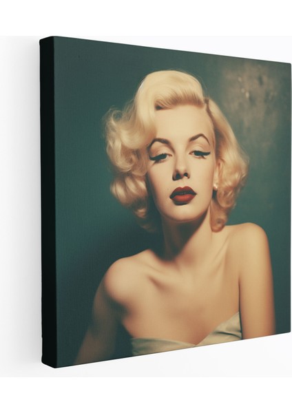 Vintage Marilyn Monroe Kanvas Tablo: Polaroid Tablo - Marilyn Monroe, Ev Dekorasyonu, Duvar Dekorasyonu, Kanvas Tablo, 30X30