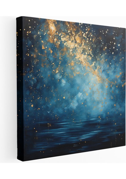 Yıldızlı Gece Kanvas Tablo, 30X30