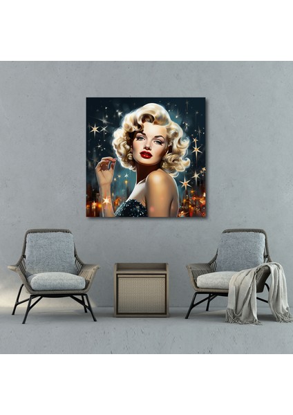 Marilyn Monroe Kanvas Tablo - Vintage Film Posteri Duvar Tablosu - Marilyn Monroe, Kanvas Tablo, Kanvas Tablo, Duvar Sanatı, 50X50 fiyatları