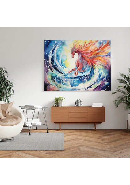 Göksel Deniz Canavarı Kanvas Tablo, 30X30