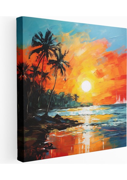 Gün Batımı Serenadı Kanvas Tablo, 30X30