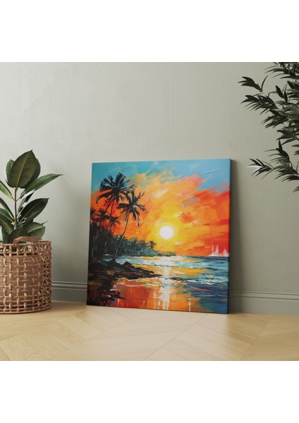 Gün Batımı Serenadı Kanvas Tablo, 30X30