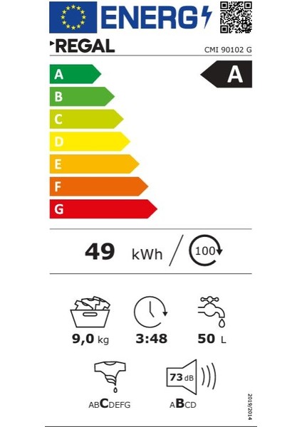 Cmı 90102 G A Enerji Sınıfı 9 kg 1000 Devir Çamaşır Makinesi