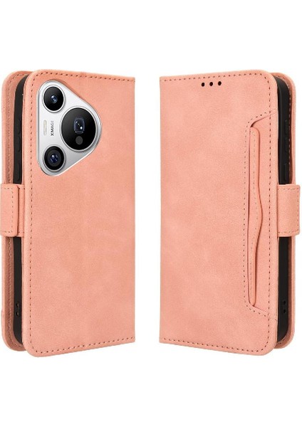 Huawei Pura 70 Için Kılıf Deri Cüzdan Kapak Ayarlanabilir Ayrılabilir Kart (Yurt Dışından)