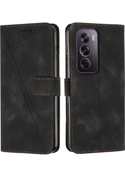 Oppo Oppo 12 Pro 5g Için Flip Case Cüzdan Kart Ekleme Pu Deri (Yurt Dışından)