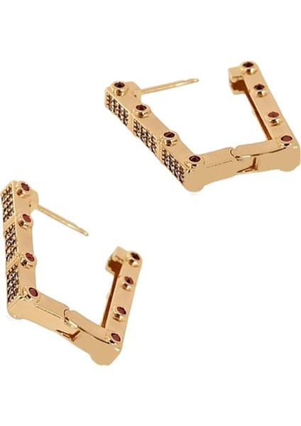 Altın Kaplama Gömme Taşlı Vıp Leyla Küpe fiyatları