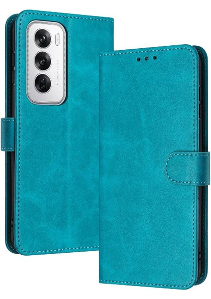 Toka ile Oppo Oppo 12 5g Için Flip Case Pu Deri Saf Renk ile (Yurt Dışından)