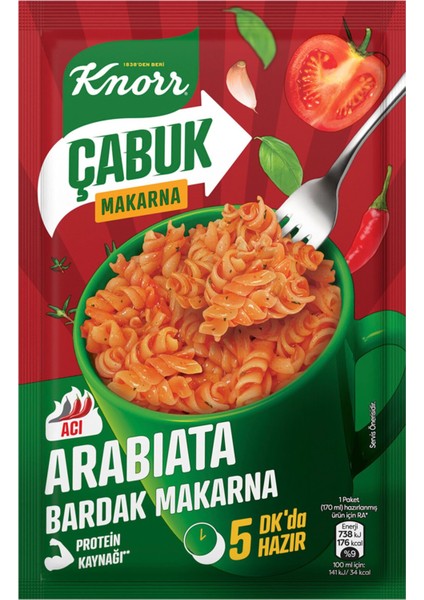 Çabuk Arabiata Bardak Makarna 48 G