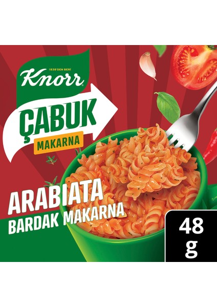 Çabuk Arabiata Bardak Makarna 48 G
