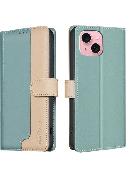 IPhone 15 Için Flip Case Artı Darbeye Dayanıklı Tpu Iç Kabuk Kart Yuvaları Tutucu (Yurt Dışından)