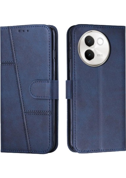 Vıvo V30E 5g Için Flip Case Kickstand Pu Deri Yan Toka Tam Kart (Yurt Dışından)