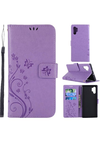 Samsung Galaxy Not 10 Artı Pu Deri Kickstand Manyetik Için Filp Durumda (Yurt Dışından)