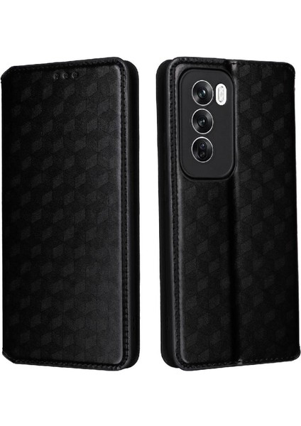 Oppo Oppo 12 Pro 5g Için Flip Case Cüzdan Pu Deri Kart Yuvaları Tutucu (Yurt Dışından)