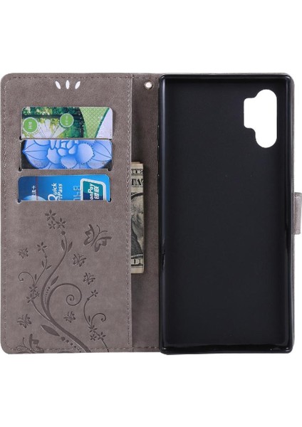 Samsung Galaxy Not 10 Artı Pu Deri Kickstand Manyetik Için Filp Durumda (Yurt Dışından)